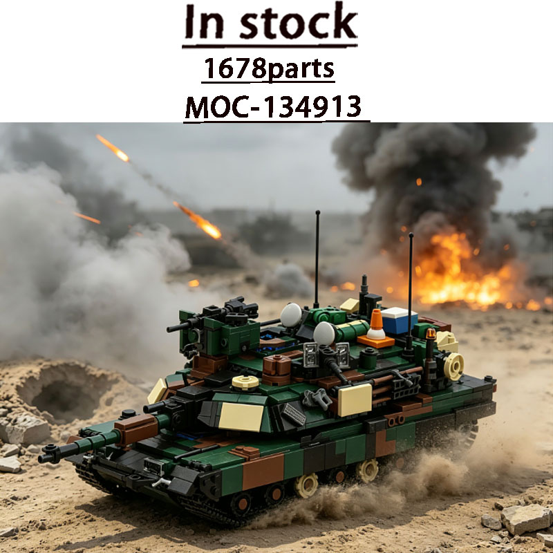 Lego Compatible Military Tank - City MOC-134913 Military Transport Tank Truck