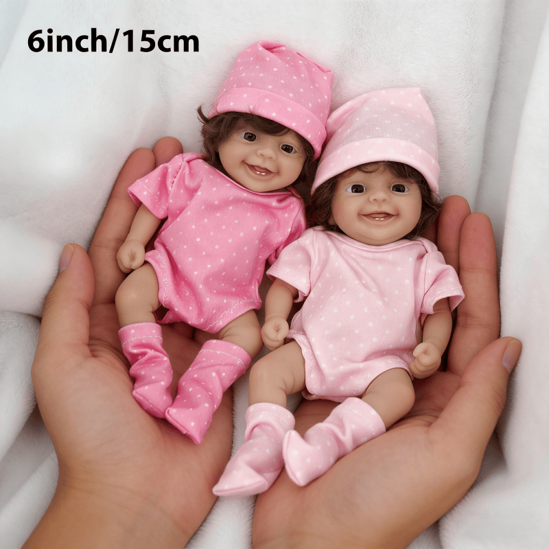 Cute Mini Reborn Doll 6 Inch F - Reborn Baby Doll Silicone Realistic recension och pris