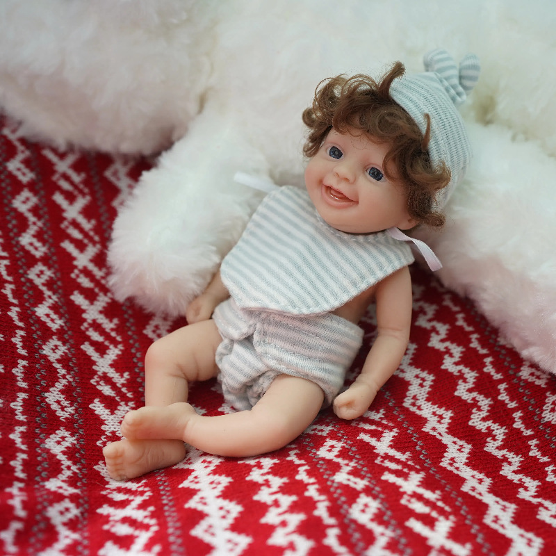 Cute Mini Reborn Doll 6 Inch F - Reborn Baby Doll Silicone Realistic recension och pris