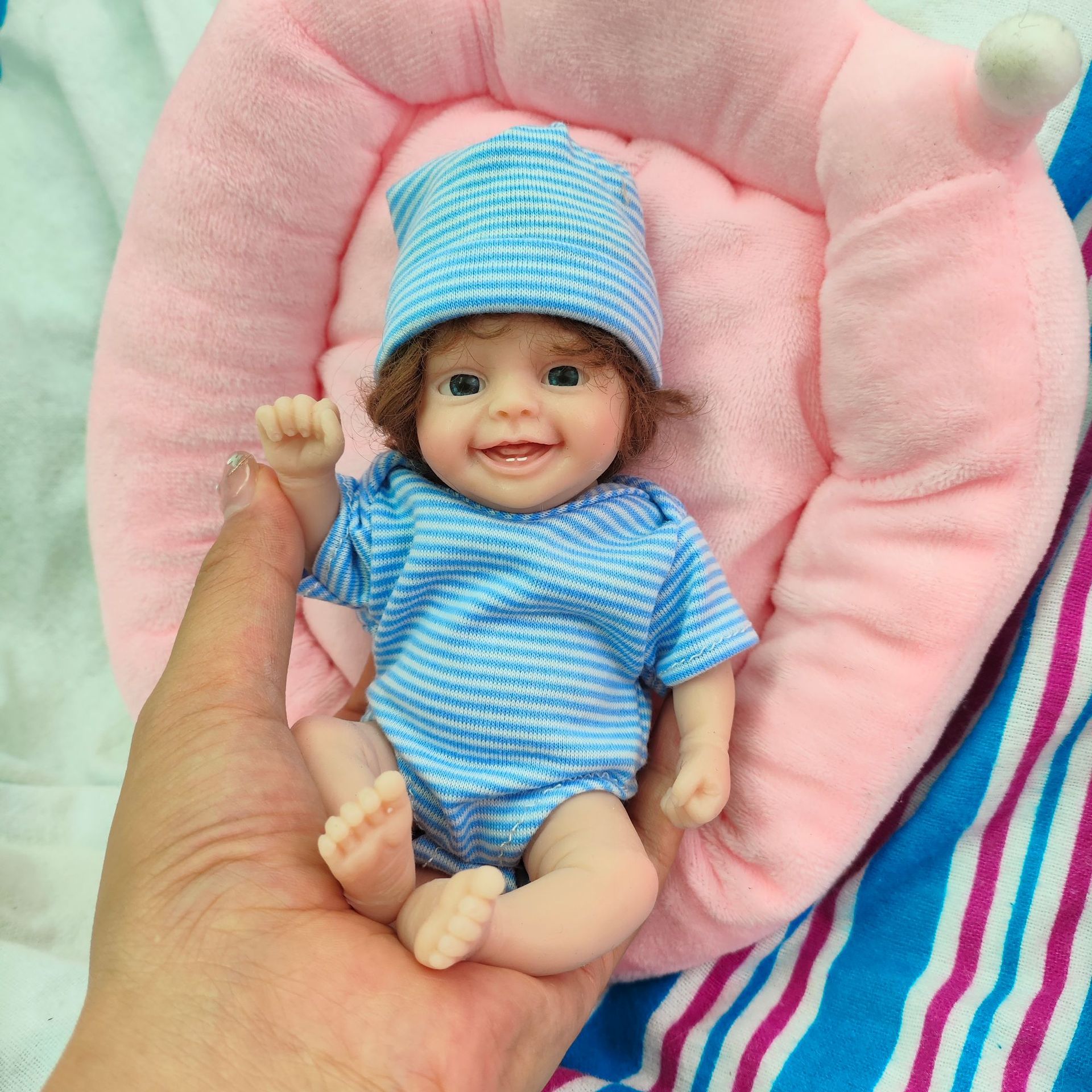 Cute Mini Reborn Doll 6 Inch F - Reborn Baby Doll Silicone Realistic recension och pris