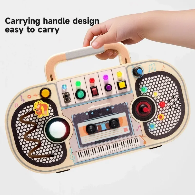 Montessori Toddler Toys Baby W - Montessori Wooden Busy Board Toddler recension och pris