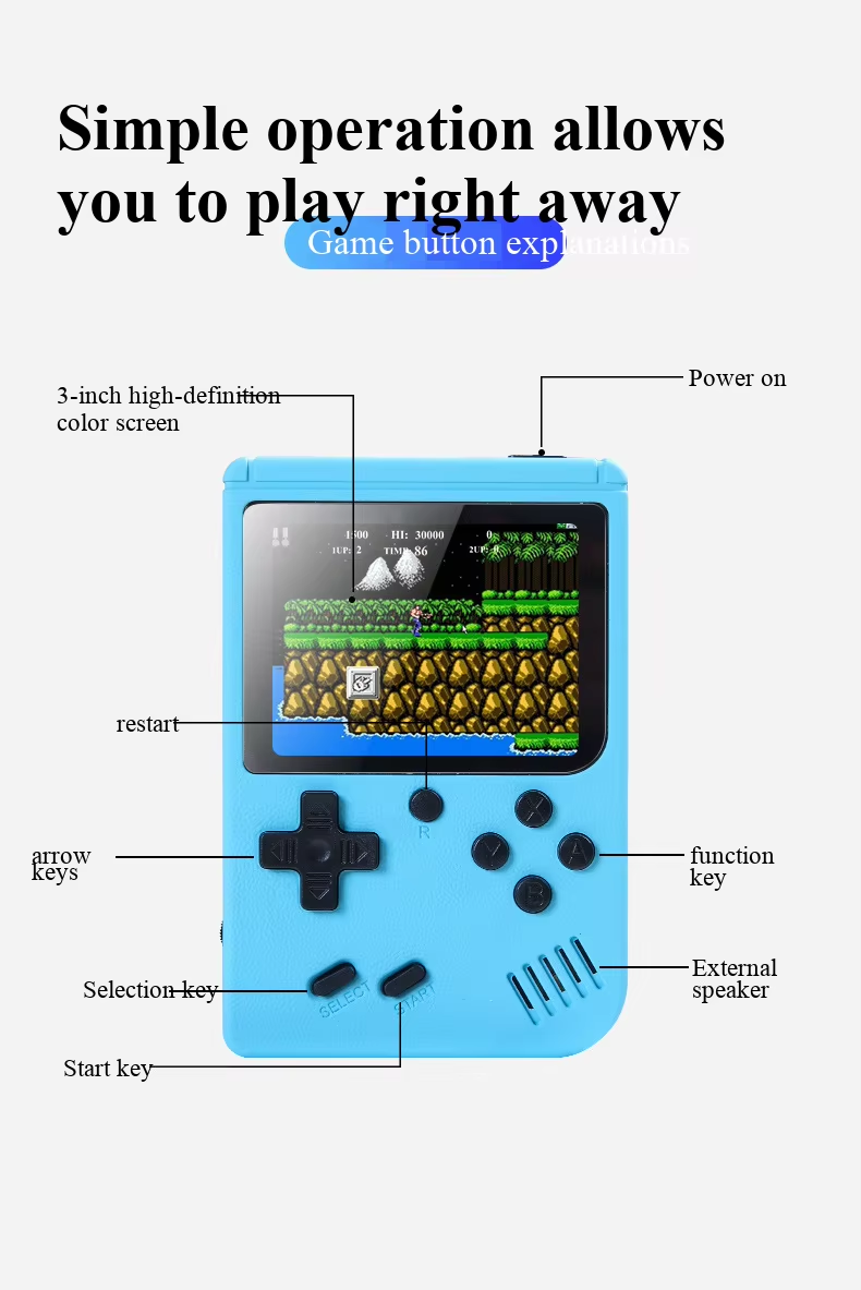 400 In 1 MINI Games Handheld G - Retro Handheld Game Console R36S recension och pris