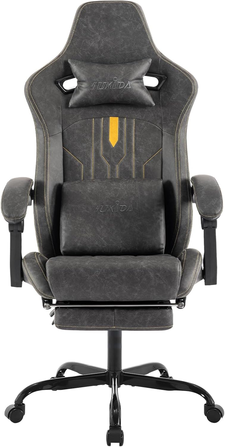 Gaming Chair with Footrest Erg - Video Games recension och pris