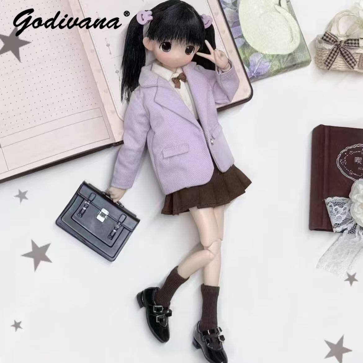 Blythe/OB22/24/azone Doll Clot - Bjd Doll 1 6 Full Set With Clothes recension och pris