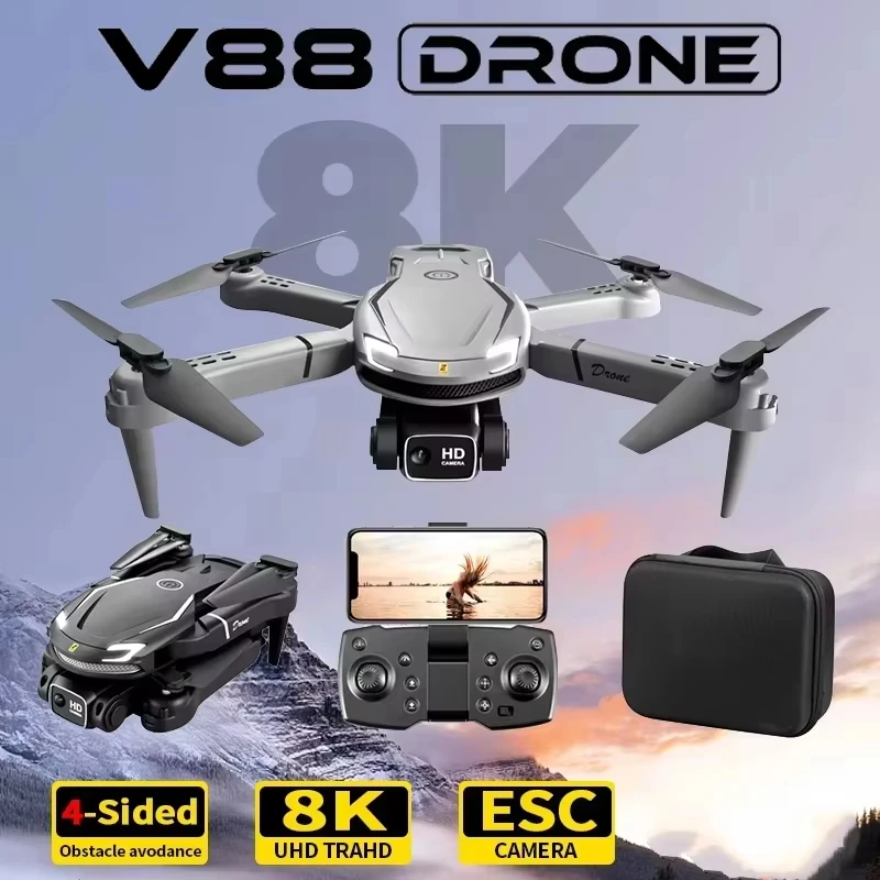 Hot Gift Toy 2026 V88 RC Profe - Fpv Brushless Rc Drone 4K recension och pris