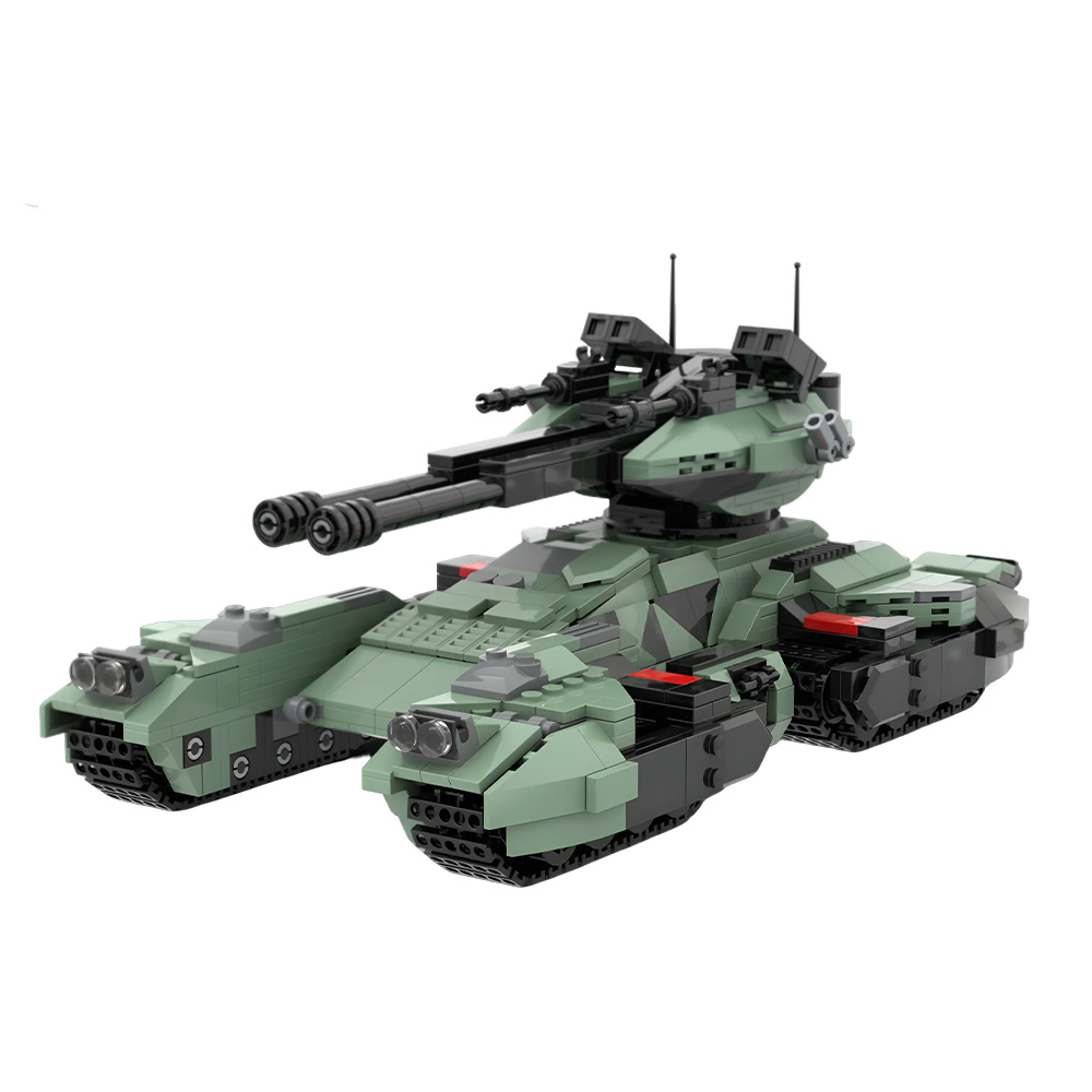 MOC UNSC Grizzly Tank Building - Lego Compatible Military Tank recension och pris