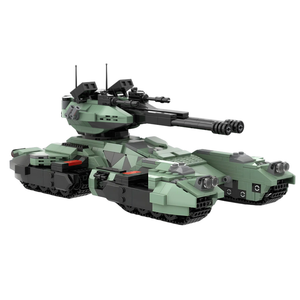 MOC UNSC Grizzly Tank Building - Lego Compatible Military Tank recension och pris