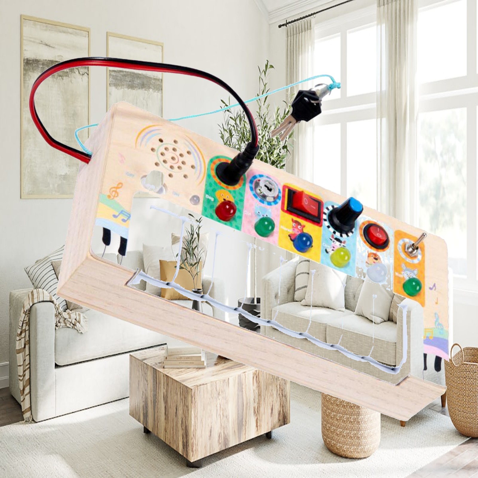 Toddler Busy Board Wooden Swit - Montessori Wooden Busy Board Toddler recension och pris
