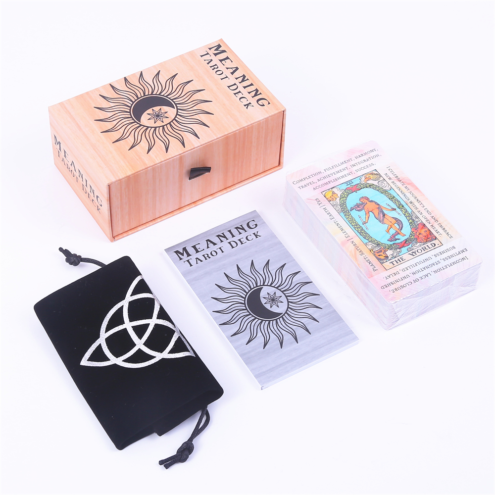 12*7cm Meaning Tarot Deck In S - Tarot Cards Deck With Guidebook recension och pris