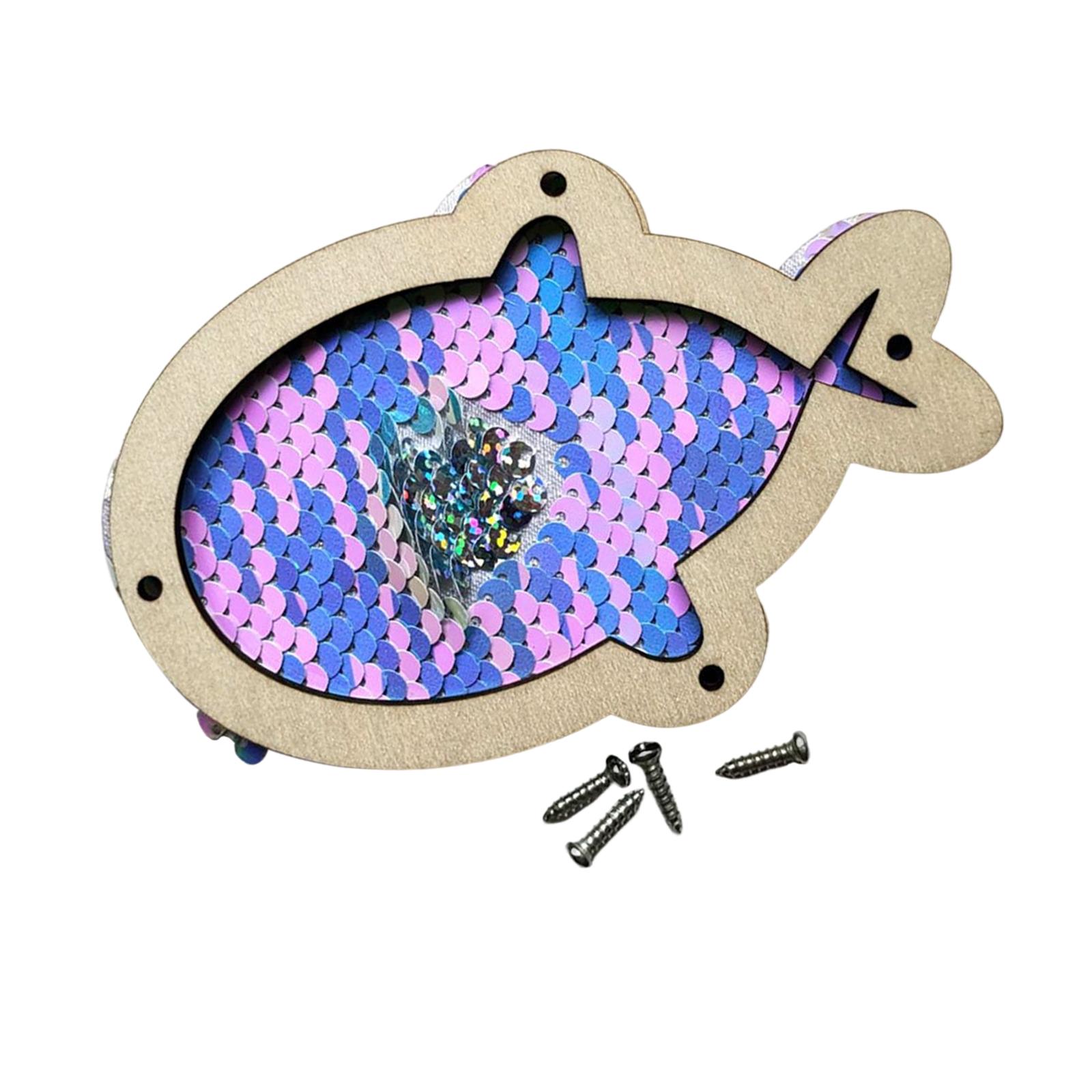 Kids Busy Board Fish Sequin Wo - Montessori Wooden Busy Board Toddler recension och pris
