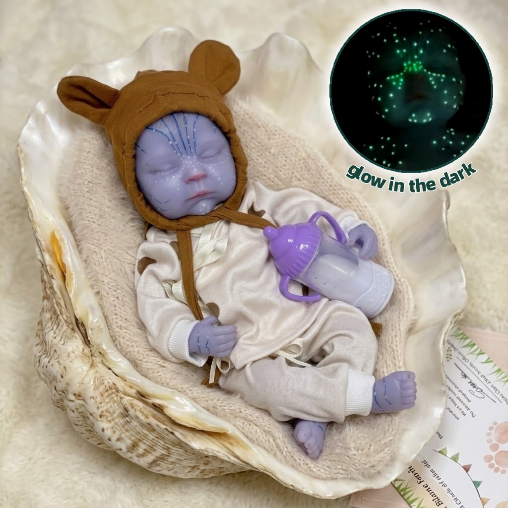13 Inch Glow in the Dark Rebor - Reborn Baby Doll Silicone Realistic recension och pris